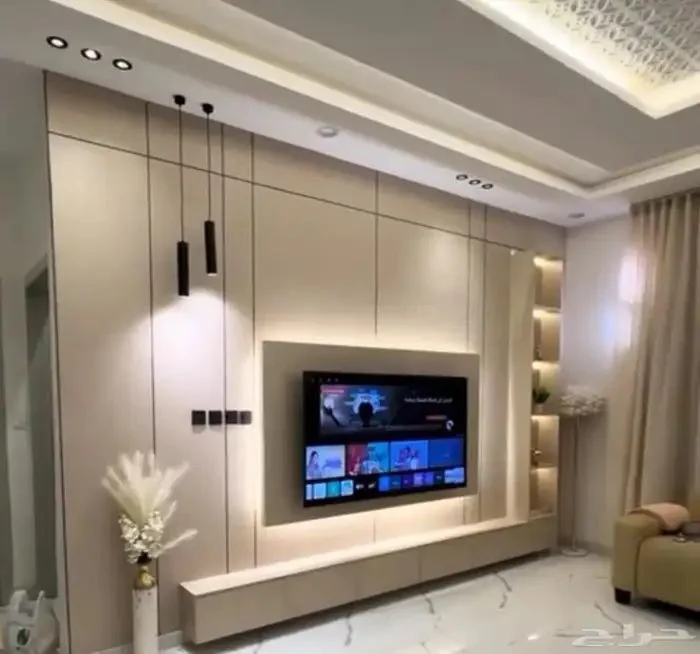 خلفيات تلفزيون - تصميم وتنفيذ ديكورات الرياض